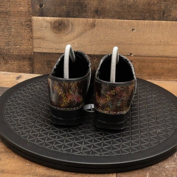 DANSKO WOMENS CASUAL SHOES SLIP ON PATENT LEATHER MULTICOLOR CLOGS SIZE 8/39EU - Picture 7 of 9